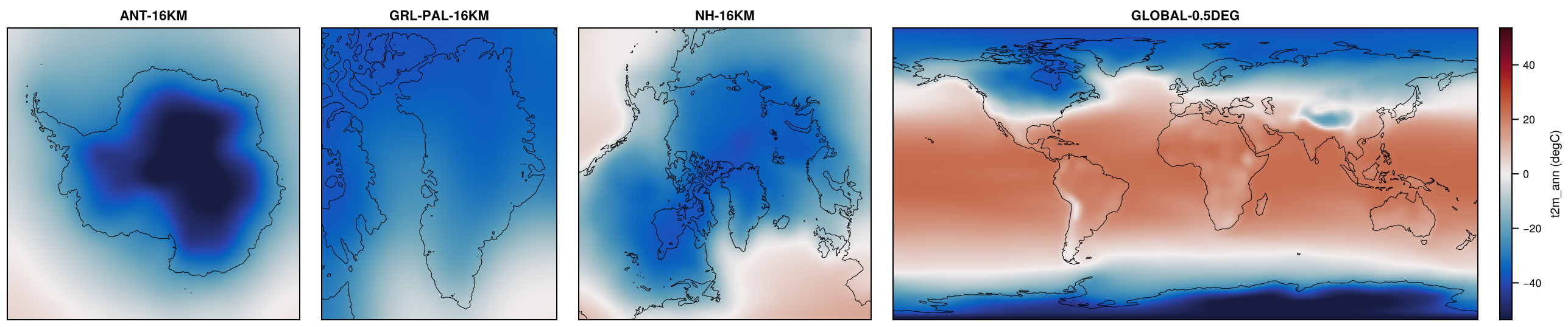 Paleoclimate-PMIP3-FGOALS-g2-lgm on ANT-16KM, GRL-PAL-16KM, NH-16KM, GLOBAL-0.5DEG: t2m_ann.